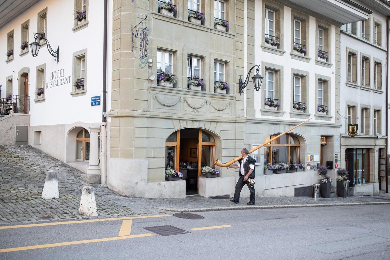 Hotel Restaurant Au Sauvage Fribourg Exteriér fotografie